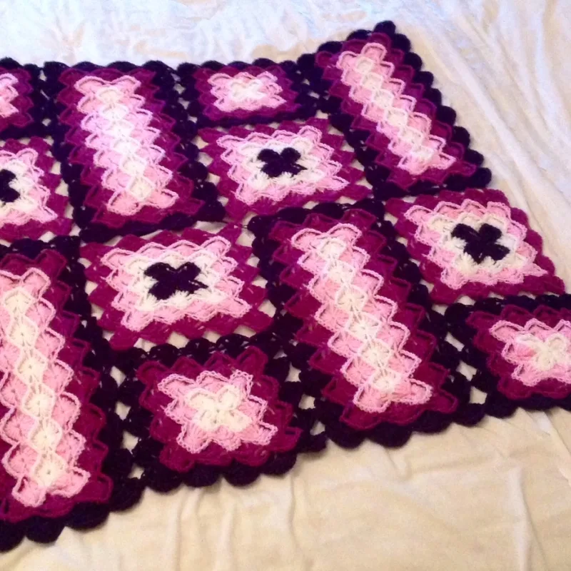 Crocheted Blanket Throw