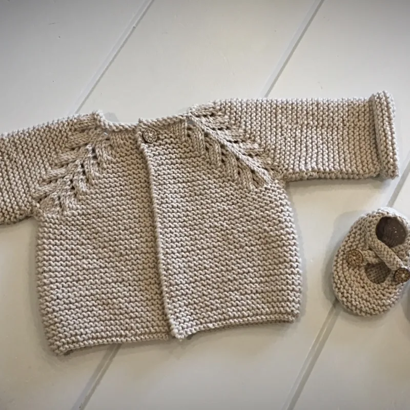 Two Baby Cardigan Projects with Matching Booties