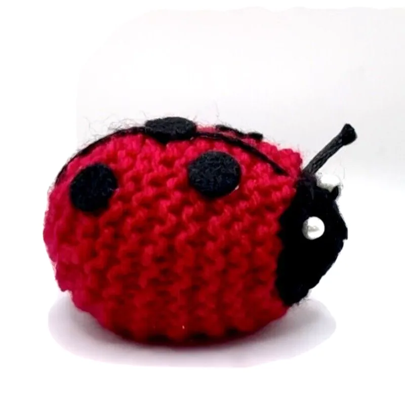 Knitted Ladybird Creme Egg Cover